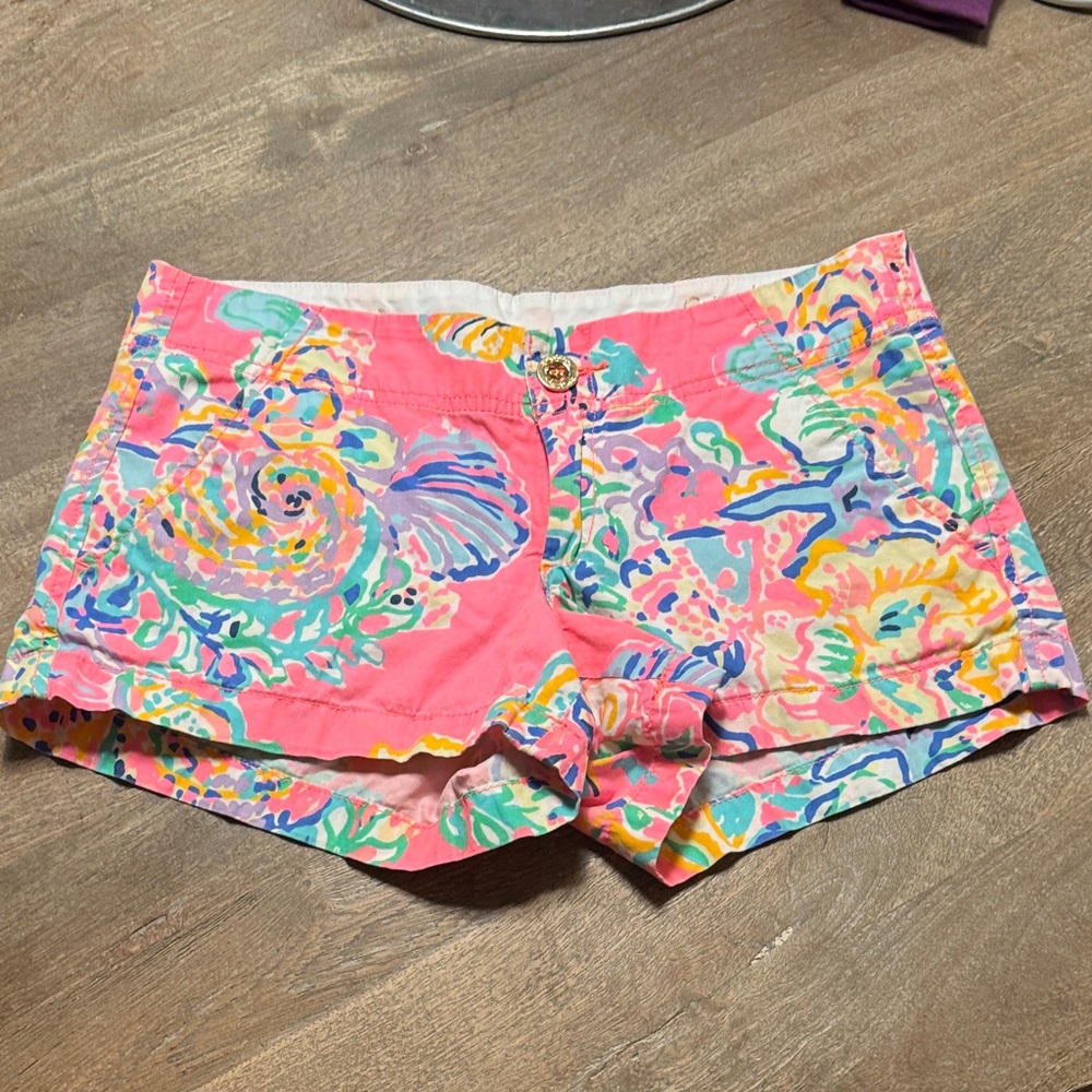 Lilly Pulitzer Colorful Patterned Jean Shorts